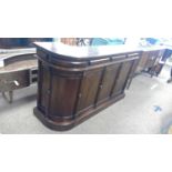 Victorian-style counter/reception desk.