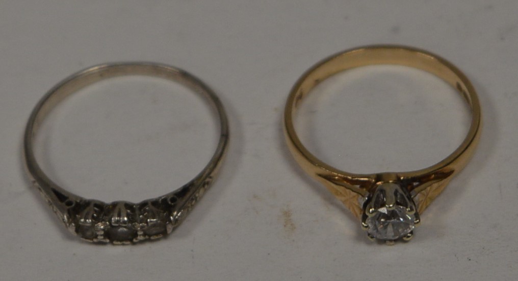 Two paste set rings