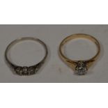 Two paste set rings