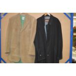 Overcoat and blazer