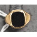 Onyx signet ring