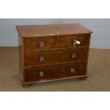 Victorian walnut chest of drawers.