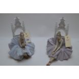 Pair of Lladro figurines.