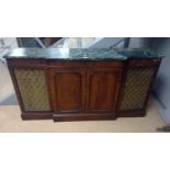 Regency style breakfront side cabinet.