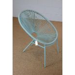 Plastic 1960's style atomic chair.