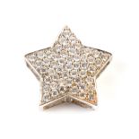 A diamond star pattern pendant
