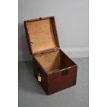 19th Century painted and domed hat box