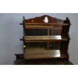 20th Century mahogany wall rack