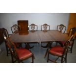 Mid-20th Century mahogany dining room suite