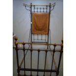 Late 19th/early 20th Century cast iron bed