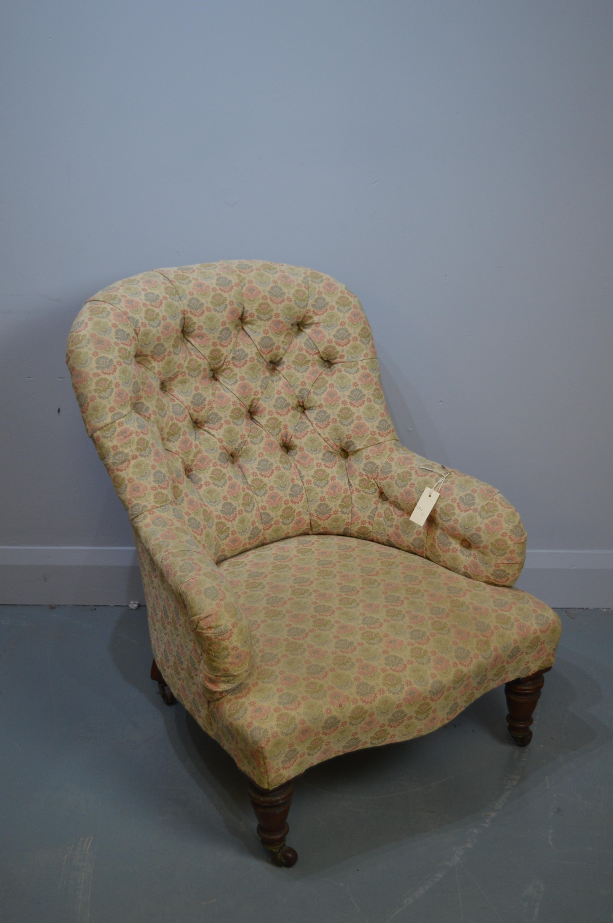 Victorian easy chair.