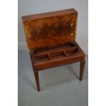 19th Century mahogany bidet converted to a side table