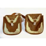 1970's ladies' suede cartridge bags