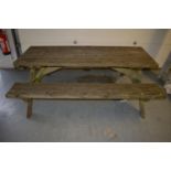 20th Century Picnic table by The Blenheim Estate Saw Mills