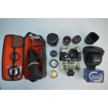 A Miranda Sensorex II camera and accessories.
