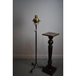 Oil lamp and Jardiniere