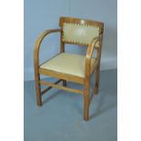 Art Deco oak chair