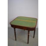 19th Century foldover card table