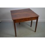19th Century mahogany foldover tea table