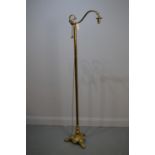 Early 20th Century brass reading light