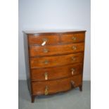 Regency Mahogany bowfront chest of drawers