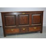 Late 19th Century oak mule chest