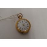 Silver cased open faced pocket watch by Waltham / Gilt metal cased Waltham fob watch