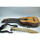 Rockwood by Hhoner LX30 electric guitar; and Barnes & Mullins Clasico.