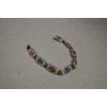 Scandinavian enamelled silver bracelet