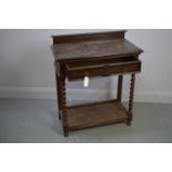 20th Century stained oak side cabinet