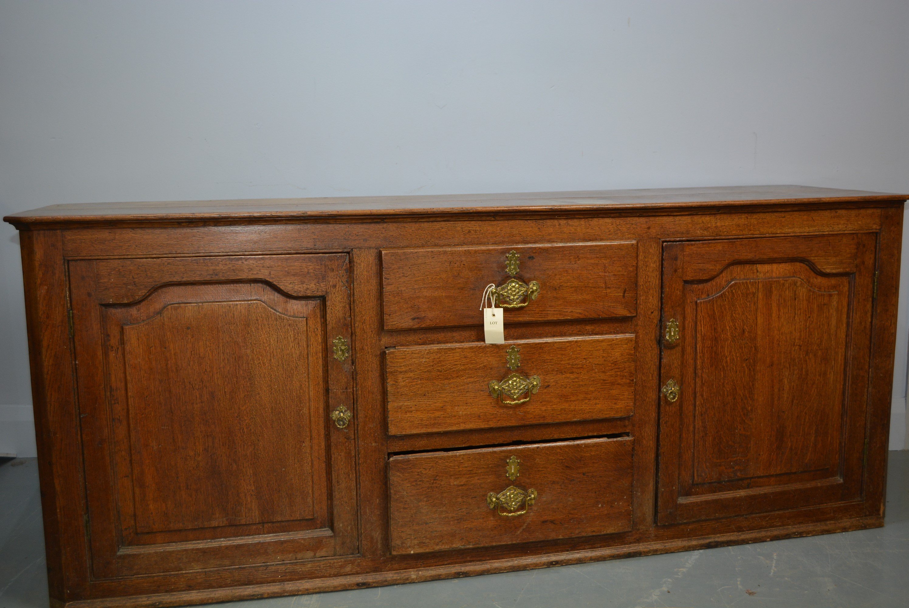 19th Century oak dresser base