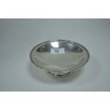 Circular silver dish