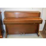 An Alisonette afrormosia cased upright piano