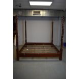 20th Century mahogany tester bed