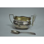 A Georgian silver two handled sugar bowl