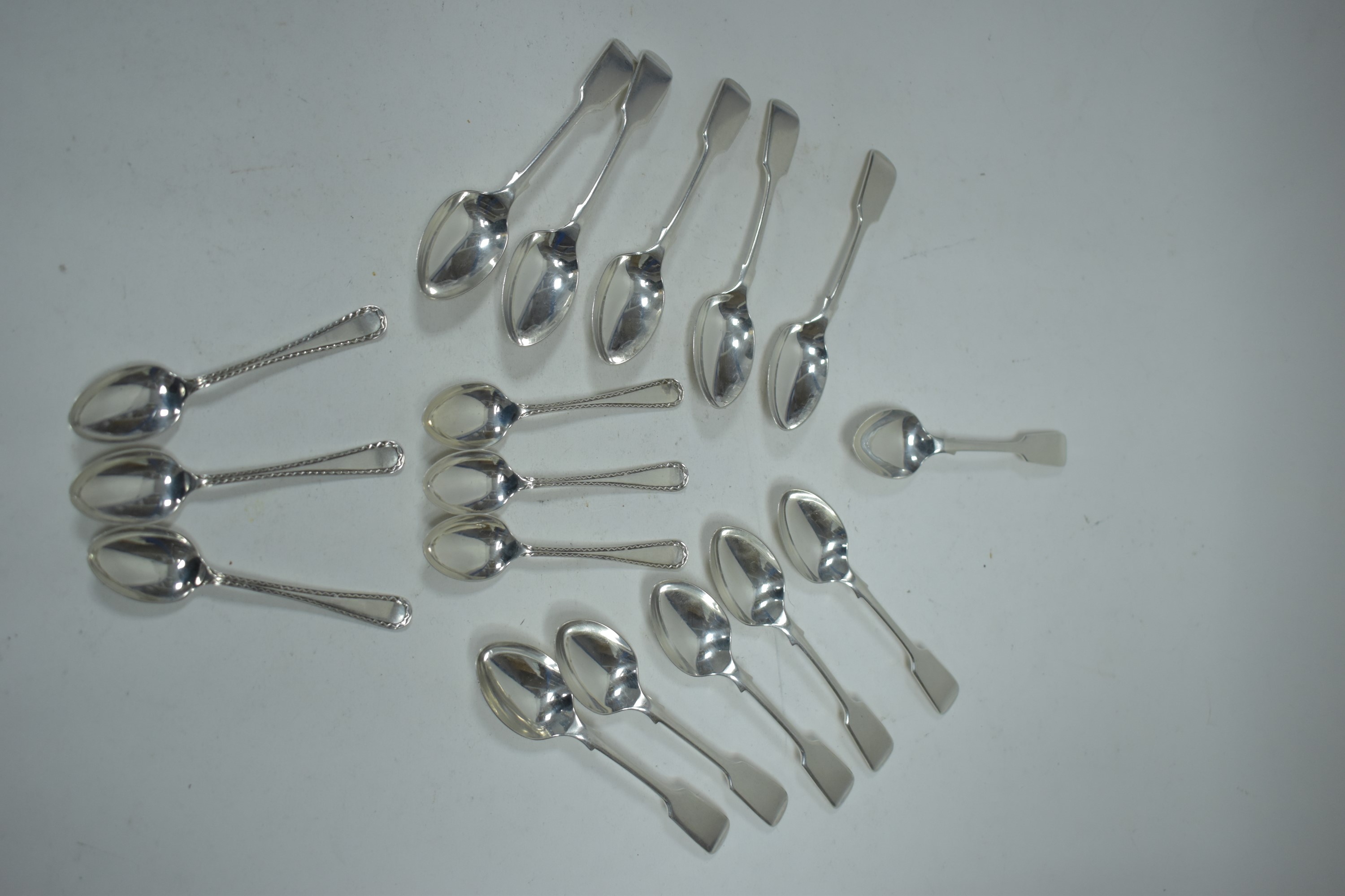 Silver tea and coffee spoons