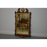 A George II style mahogany wall mirror