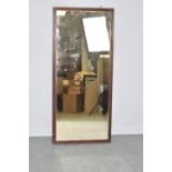 20th Century oak framed wall mirror