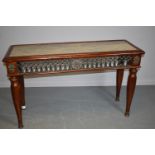 20th Century marble topped console table