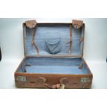 Vintage leather suitcase.