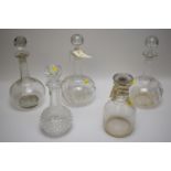 Various decanters.
