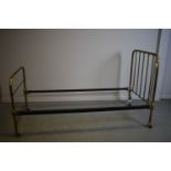 Victorian single brass bed