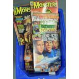 Horror magazines, including: Creep; Famous Monsters of Filmland; Starlog, and Star Trek.