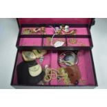 A box of costume jewellery