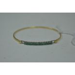 Emerald bangle