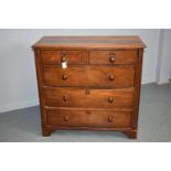 Victorian walnut chest of drawers