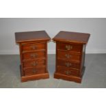 20th Century mahogany bedside cabinets