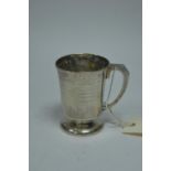 Crisford & Norris silver Christening mug