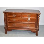 20th Century mahogany chest of drawers