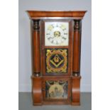 19th Century Scottish mahogany wall clock